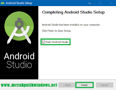 completing android studio setup