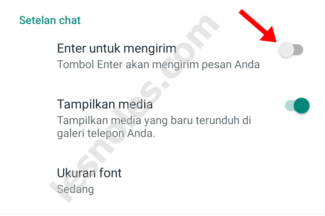 Cara Nonaktifkan Tombol Enter yang Langsung Terkirim di Pesan WhatsApp