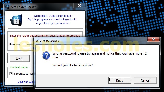 Cara Mengatasi Error dan Lupa Password Alfa Folder Locker