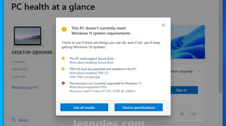 Cara Mudah Mengecek PC/Laptop Bisa Menjalanakan Windows 11 atau Tidak